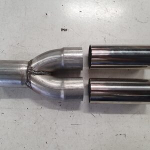 Exhaust twin tailpipe kit stainless 2.5"